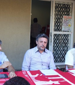 Diretores do Sintsprev-MS participam de reunião na CUT-MS para deliberar ações da Audiência Púlica d