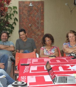 Diretores do Sintsprev-MS participam de reunião na CUT-MS para deliberar ações da Audiência Púlica d