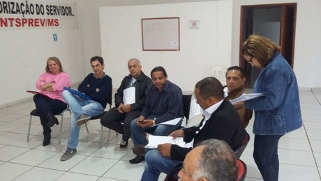 Reunião da direção Colegiada Estadual do SINTSPREV-MS